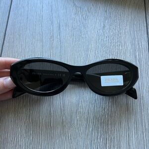 Prada Symbole black cat eye sunglasses SPR26Z
